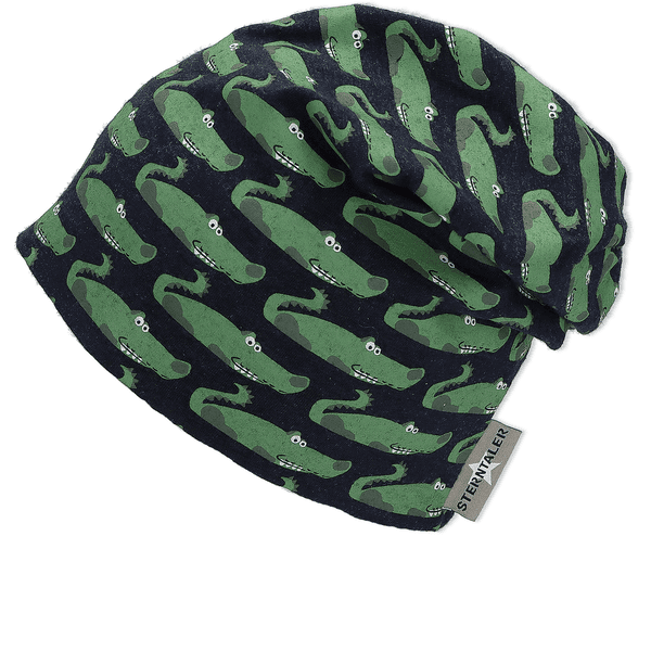 Sterntaler Slouch-Beanie Krokodilen marine 
