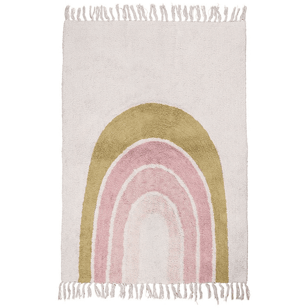 Tapis Petit  Dětský koberec duhový krémově růžový