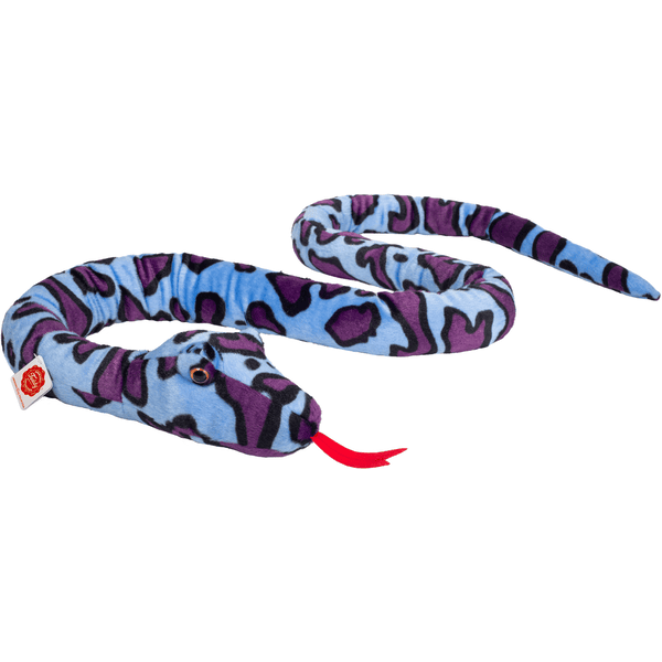 HERMANN® peluche serpiente estampado púrpura-azul, 175 cm