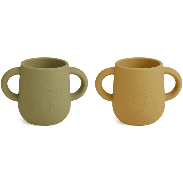 nuuroo Kindertasse Abiola 145ml 2 Stück, Olive green/Dusty yellow