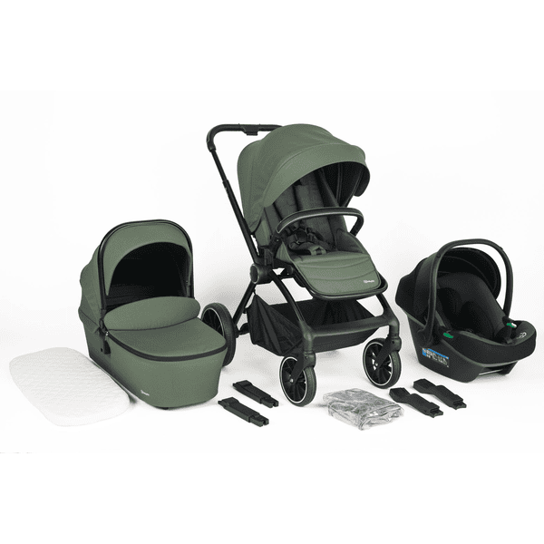 babyGO green green black 3in1 kinderwagen / Frame