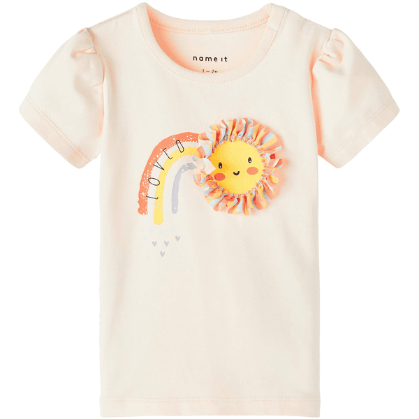 name it Nbfhussie Créme De Pêche T-Shirt