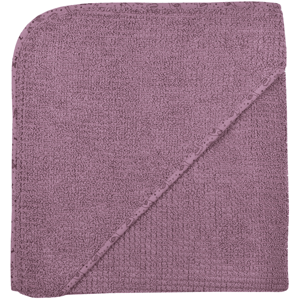 WÖRNER SÜDFROTTIER Ręcznik kąpielowy z kapturem fioletowy 100 x 100 cm 