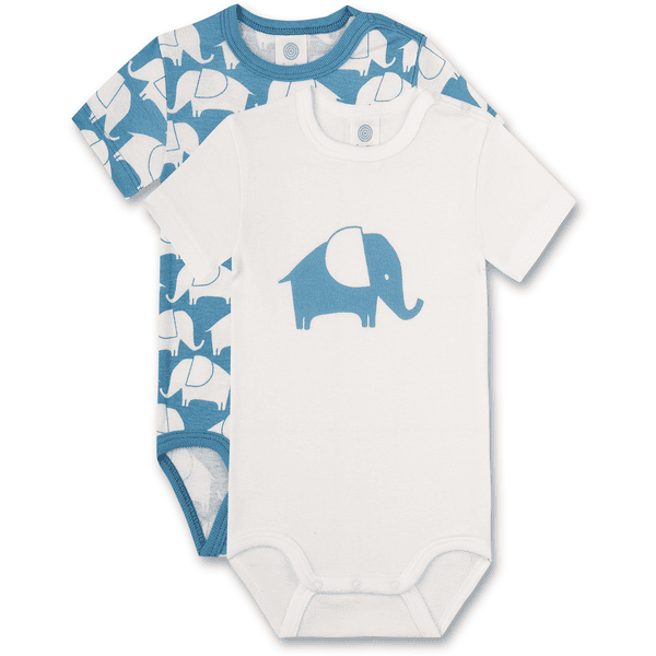 Sanetta Body Elefant Doppelpack offwhite/blau