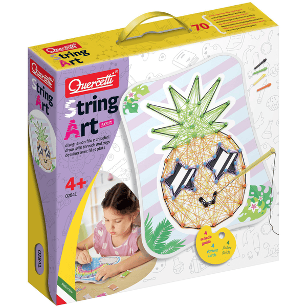 Quercetti Fancy String Art - Kawaii - Kreativ tegning med snorer