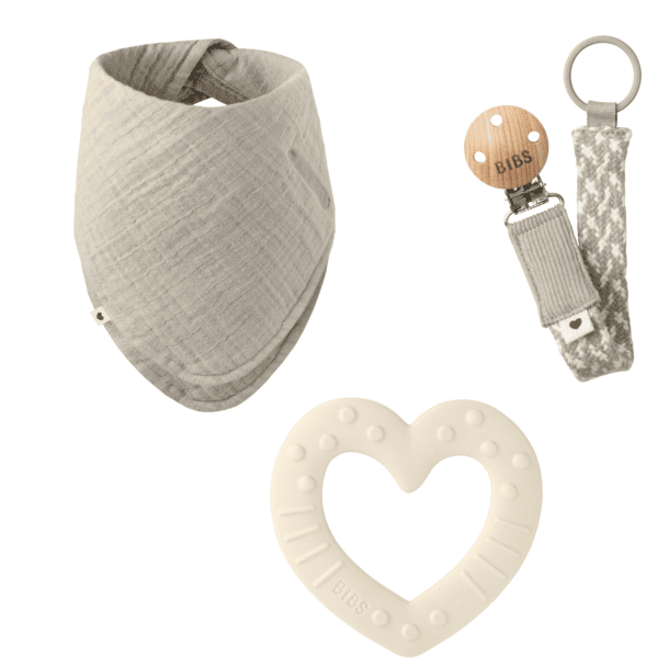 BIBS® Coffret cadeau bébé mes premiers 6 mois Ivory