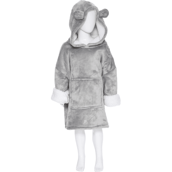 atmosphera Deka s kapucí Cuddle Blanket Cat grey
