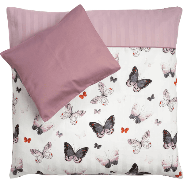 Be Be 's Collection Bettwäsche Butterfly Bunt 80x80 cm