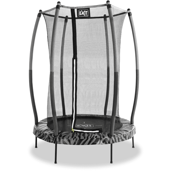 EXIT Tiggy Junior Trampolin mit Sicherheitsnetz ø 140 cm, schwarz/grau