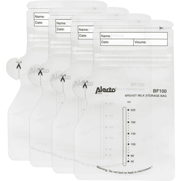 Alecto ® Bröstmjölkspåse 100 stycken