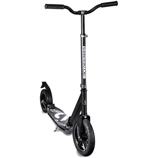 SIX DEGREES Aluminium Scooter All Terrain 300/205 mm schwarz