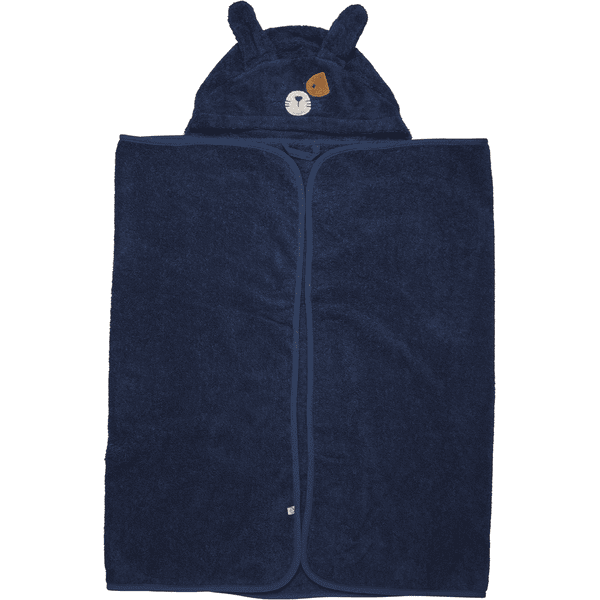 pippi Cape de bain enfant bleu foncé 70x120 cm