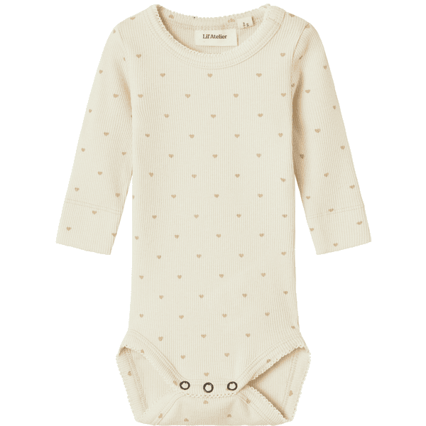 Lil'Atelier Langarmbody Nbfgago Turtledove Heart