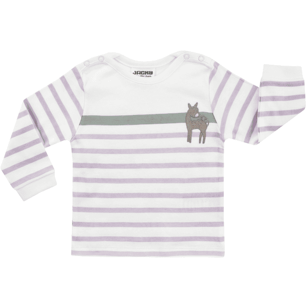 JACKY Langarmshirt WOODLAND TALE off-white / ringel