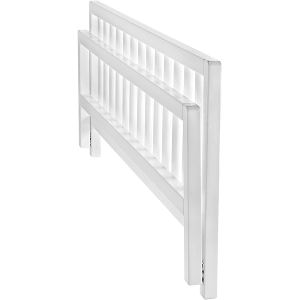 IDKID'S Barriere DE Lit Enfant en Bois - Blanc 70cm 