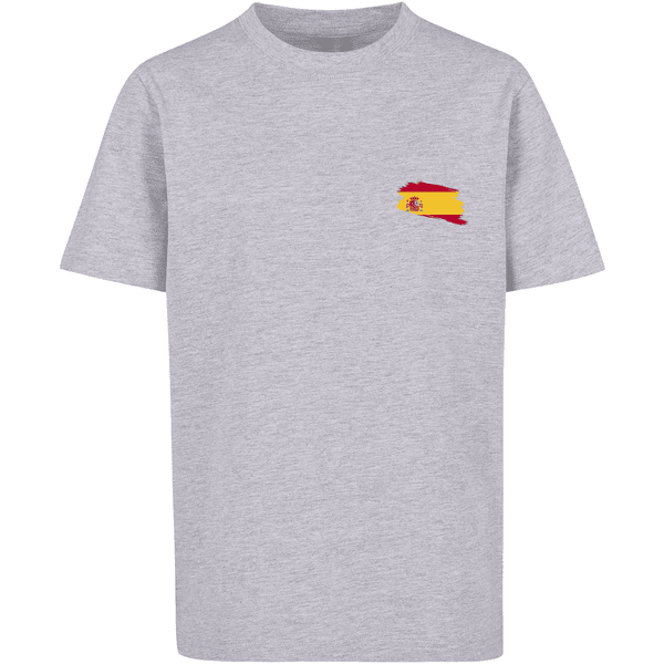 F4NT4STIC T-Shirt Spain Spanien Flagge heather grey
