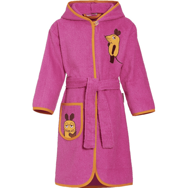 Playshoes Frotte-Bademantel Die Maus pink
