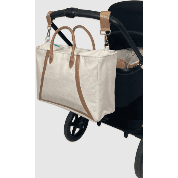 Najell Borsa fasciatoio con tappetino Ivory White 