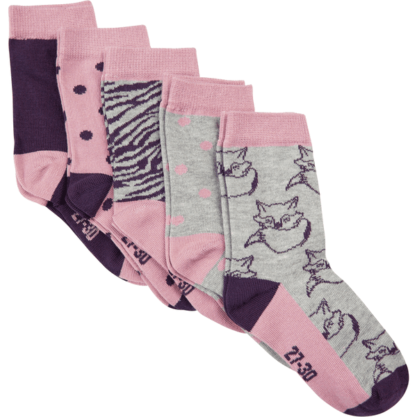 Minymo Socken 5er Pack Dusty Orchid