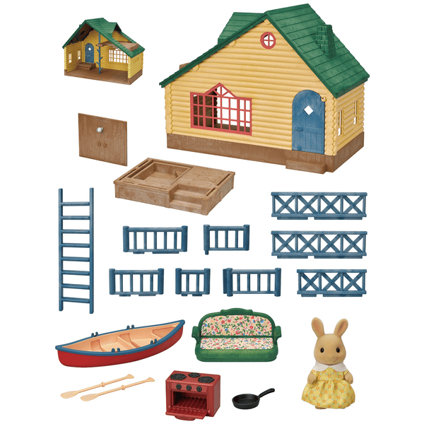 Sylvanian Families ® Hirsimökki vihreällä katolla -lahjasetti |  