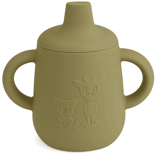 nuuroo Tasse à bec enfant Aiko silicone Olive green 140 ml