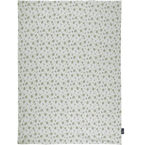 Alvi ® Coperta per bambini organica Cotton alla deriva Leaves 75 x 100 cm
