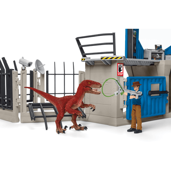 Schleich Large Dinosaur Research Station Toy Set 