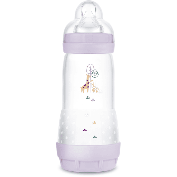 MAM Butelka dla niemowląt Easy Start Anti-Colic mat 320 ml od 0 miesięcy, żyrafa