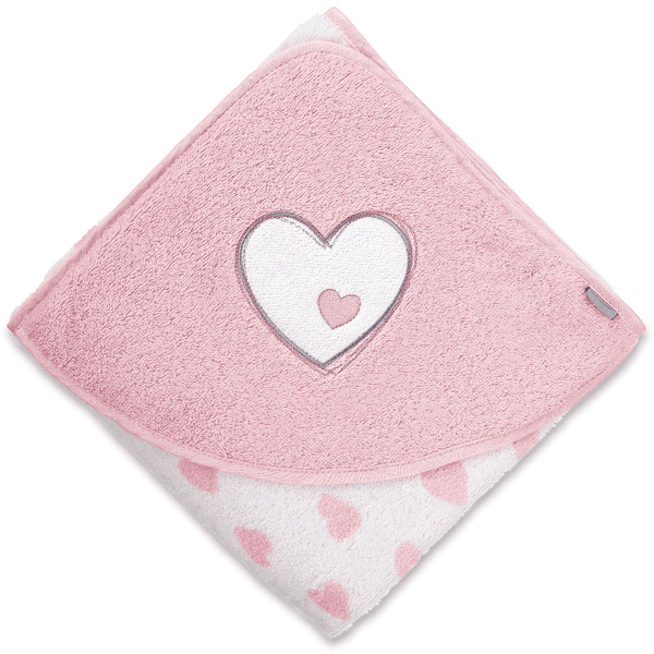 Sterntaler Ręcznik kąpielowy Emmi Girl serce 100x100 biały