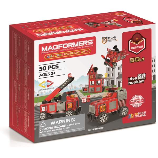 MAGFORMERS® Jeu magnétique Amazing Rescue 50 pièces