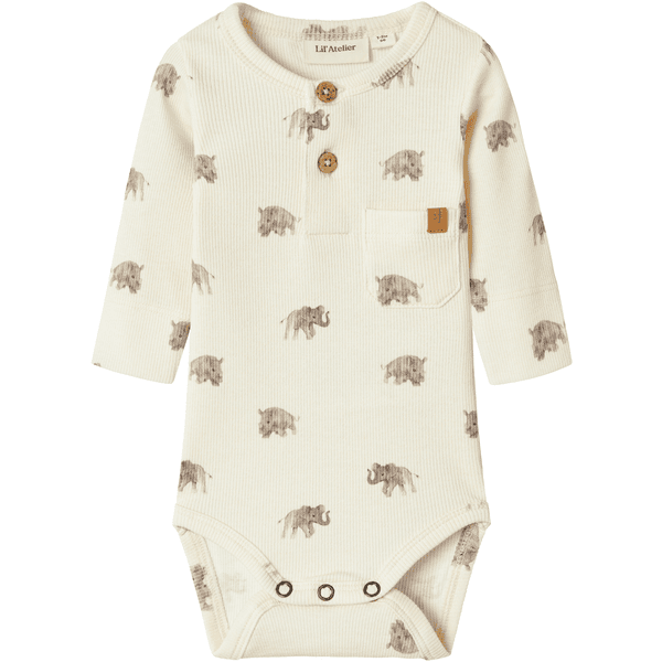 Lil'Atelier Langarmbody Nbmgavo Turtledove