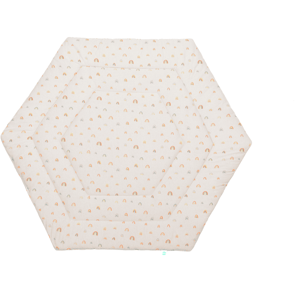 fillikid Matelas pour parc bébé hexagonal jersey beige 124 cm