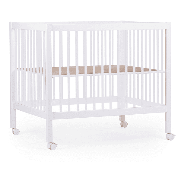 CHILD HOME Parque infantil bebé 97 Haya Blanco 75x95 cm con ruedas