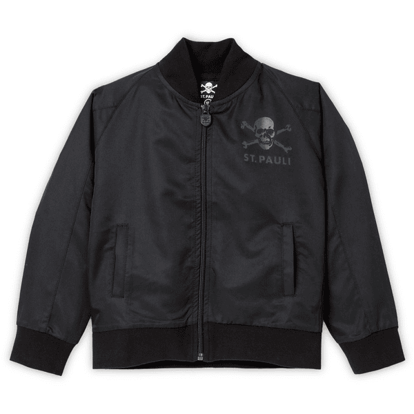 St. Pauli Kinder Bommberjacke Totenkopf schwarz