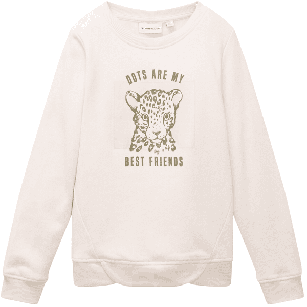 TOM TAILOR Sweat-shirt léopard Cotton Rose bonbon