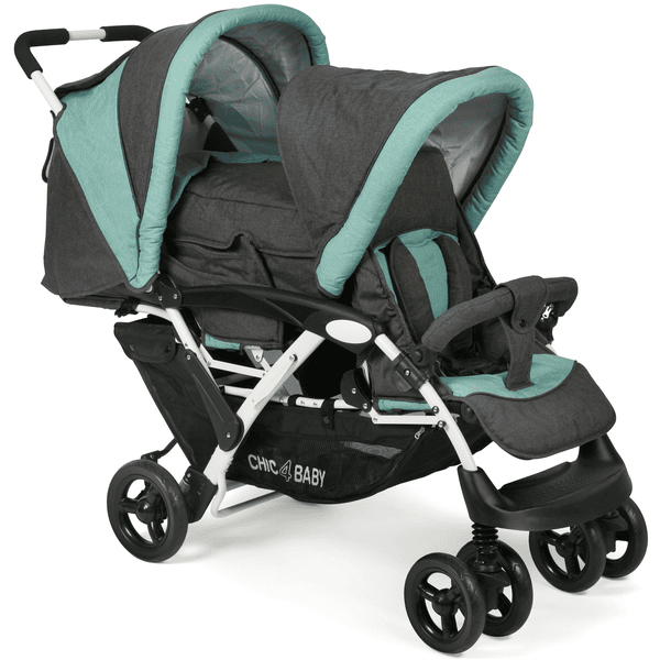 CHIC 4 BABY Geschwisterwagen DUO Melange mint