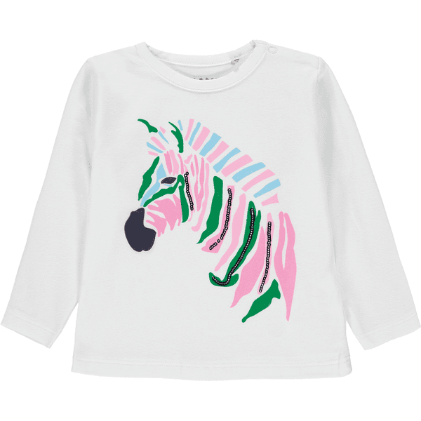 KANZ Girls Langarmshirt, bright white|white