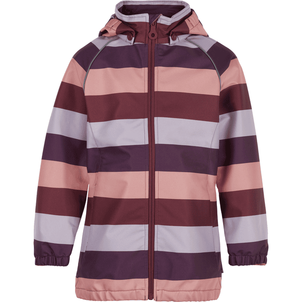 Minymo Softshell Jacket Stripe Crushed Berry