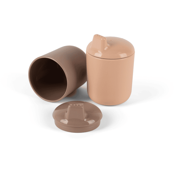 dantoy TINY BIO Set de tasses à bec, sand couleurs/marron