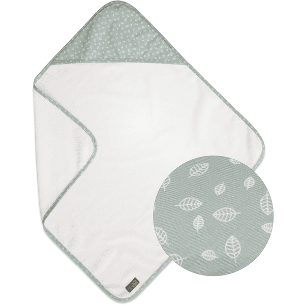 VINTER&BLOOM Kapuzenhandtuch Nordic Leaf Mild Green
