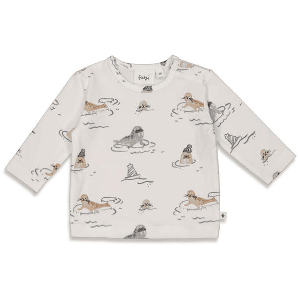 Feetje Langarmshirt Cool As Ever Offwhite