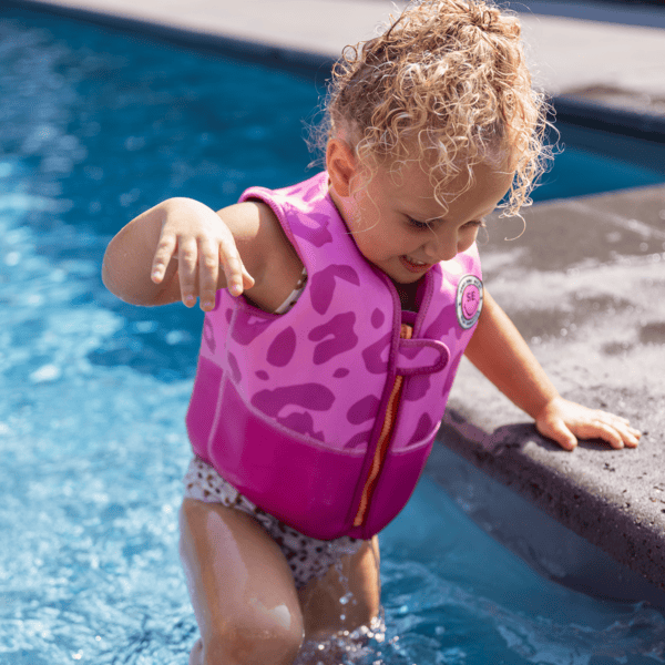 Swim Essentials Gilet de sauvetage enfant panthère fluo 18-30 kg |  roseoubleu.fr