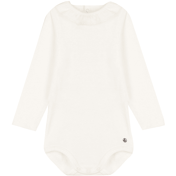  Petit Bateau Body a maniche lunghe bianco marshmallow