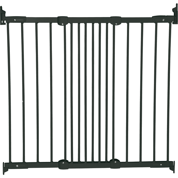BabyDan Barrière de sécurité enfant escaliers/porte Flexi Fit métal, noir 69-106,5 cm