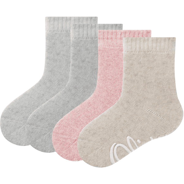 Lot de 4 chaussettes, mélange coton/polyester, chaussettes