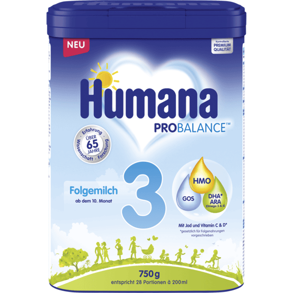 Humana Folgemilch 3 750g ab dem 10. Monat