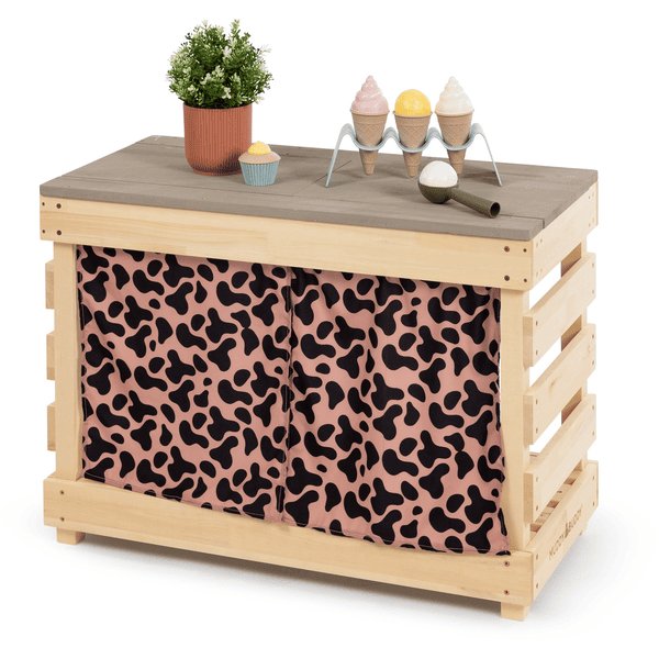 Little MUDDY BUDDY® moddertafel Leo, natuurlijk poederroze