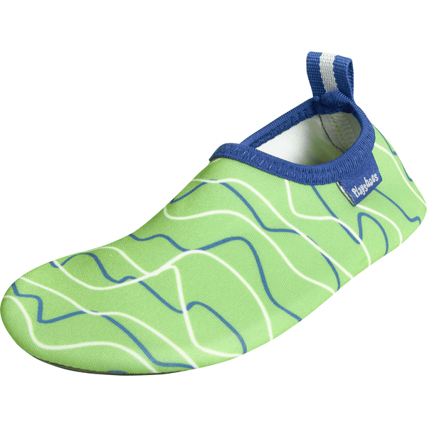 Playshoes Barefoot sko bølger blå / grønn
