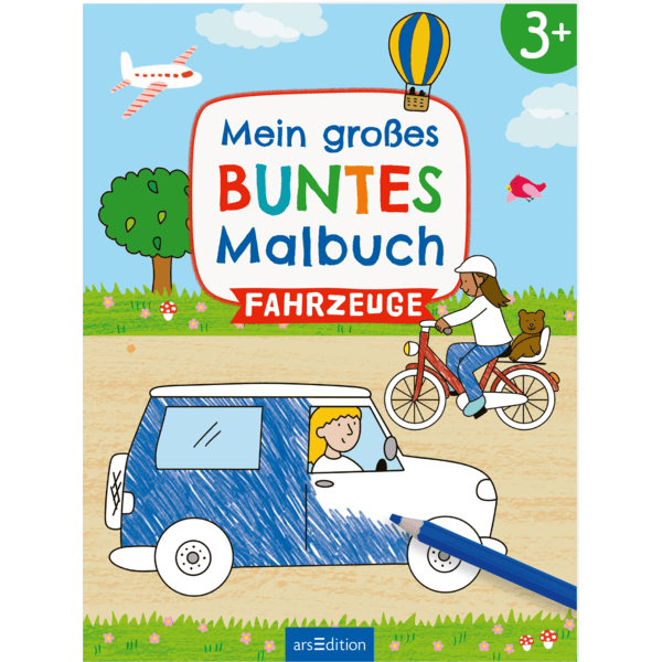 arsEdition Mein großes buntes Malbuch – Fahrzeuge