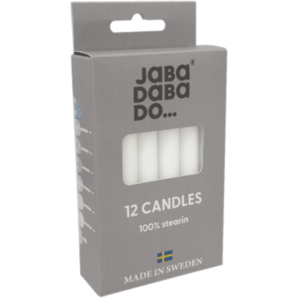 JaBaDaBaDo Bougies pour le train d'anniversaire (12 pièces)